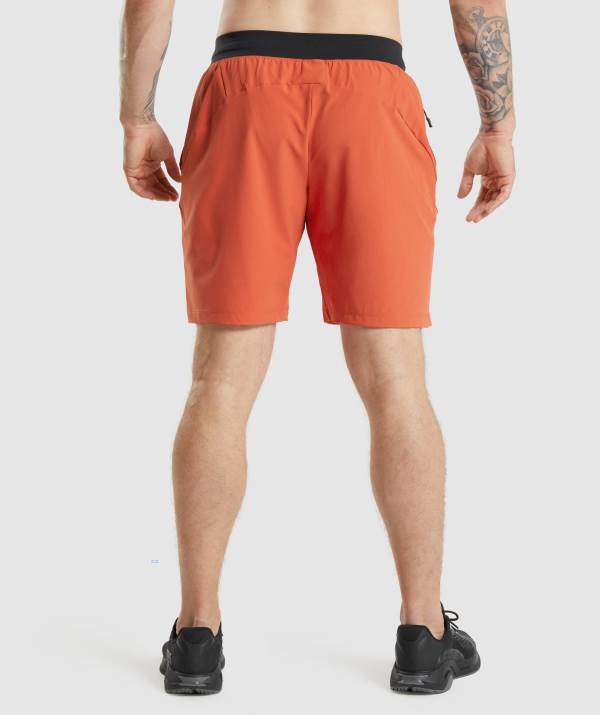 Panske Šortky Gymshark Apex Functional 9" Červené | LZ4279013